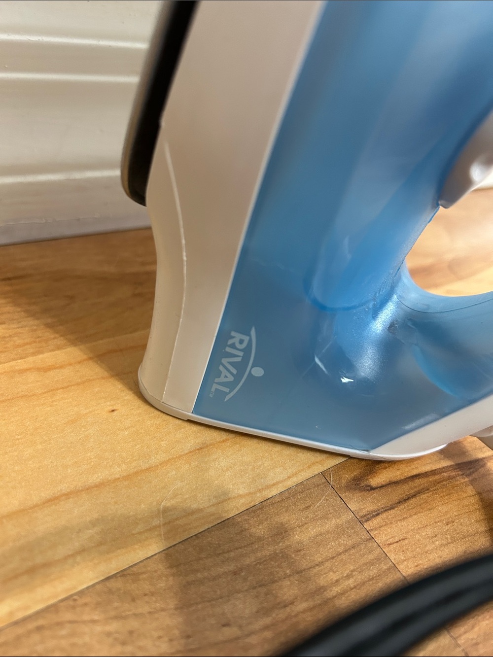 Blue & White Compact Steam Iron by Rival - Picture 5 of 6
